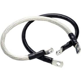 All Balls 79-3002 M-012 Hi-performance 4 Gauge Battery Cables Clear For 1999-2006 Harley Flstf Fat Boy