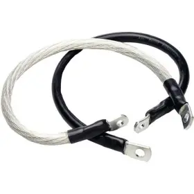 79-3002 All Balls M-012 Hi-performance 4 Gauge Battery Cables Clear For 1999-2006 Harley Flstf Fat Boy