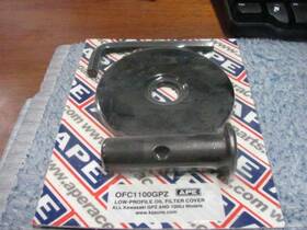 American Performance Engineering Ape Ofc1100gpz Low Profile Oil Filter Cover Kawasaki 1981-2005 Kz1000 Kz1100