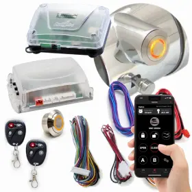 790361 Autol C Power Accessories Gm Fit Column Insert Orange Led Push Button Keyless Remote Start Conversion Kit