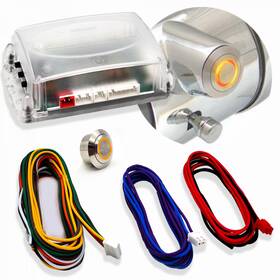Autol C Power Accessories 790363 Gm Key Ignition Orange Push Button Start Conversion Kit Direct Column Fit Insert