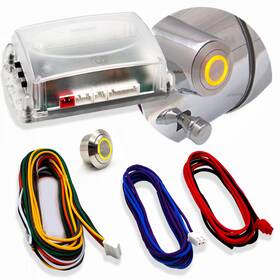 Autol C Power Accessories 89825 Gm Key Ignition Yellow Push Button Start Conversion Kit Direct Car Column Insert
