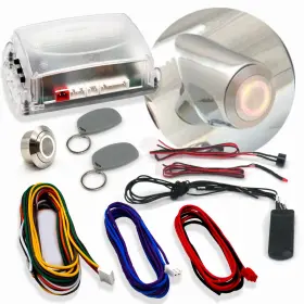 89830 Autol C Power Accessories Gm Fit Column Insert White Led Billet Push Button Start Conversion With Rfid Kit