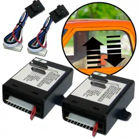 9863 Autol C Power Accessories One Touch Up Down Car Window Control Module 12v Universal 2 Door Set Pair