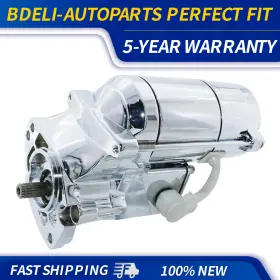 Bd18446cn Bdeli Starter For Harley Davidson 1340cc 1450cc 1989-up Chrome 2.7hp 31558-94 18446