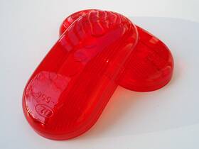 Bmw / Moto Guzzi / Wixom / Vintage Motorcycle 77-556 Nos Saddlebag Lens Set V7 Eldorado R50/5 R60/5 R75/5 R80r R90s