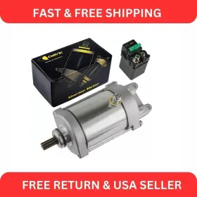 18622aa2001 Caltric 12v / 9 Teeth Starter With Relay Solenoid For Honda Cbr900rr Cbr954rr 1993-2003
