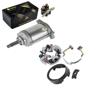 Sk1895rk209kr Caltric Starter Motor With Relay Solenoid And Brush Plate For Suzuki Dr650se 1996-2016