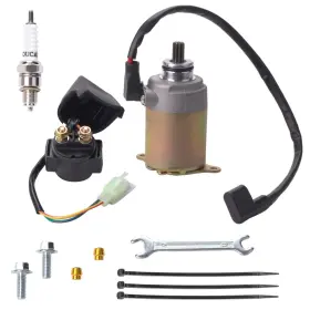 Mdjdq-3 Ciom Gy6 Starter Motor And Relay Solenoid For 50cc 150cc 200cc 250cc Atv G