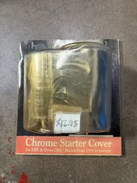 28-609 Custom Chrome Rick Doss Late Model Starter Motor Cover Harley Fxr Dyna