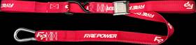 Fire Power 29-13072 1.5 Inch Soft-tye Tie Downs Red 2/pk