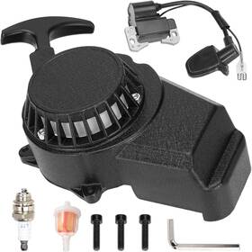 Fvrito Slq023-hei Alloy Easy Pull Recoil Start Starter Ignition Coil For 2 Stroke Black