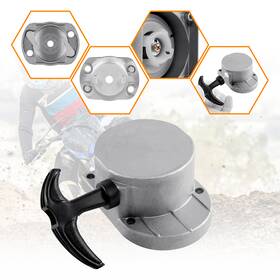 H-yeeu 723044280619 Alloy Pull Start Starter For 49cc 50cc 60cc 66cc 70cc 80cc Motorized Bike