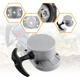 H-yeeu 723044280619 Alloy Pull Start Starter For 49cc 50cc 60cc 66cc 70cc 80cc Motorized Bike