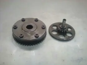 28120-mn4-003 Honda 1988 Cbr 600 F Hurricane Starter Clutch And Reduction Gear Shaft 88 Cbr600f