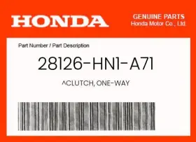 28126-hn1-a71 Honda Genuine Clutch One-way -