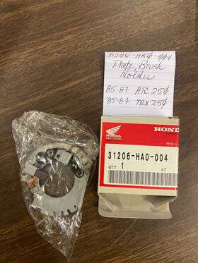 Honda 31206-ha0-004 Oem Starter Brush Holder Plate Trx250 Atc250 250 Sx 85-87 S4