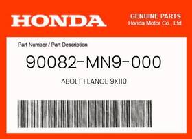 Honda 90082-mn9-000 Genuine Bolt Flange 9x110 -