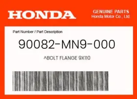 90082-mn9-000 Honda Genuine Bolt Flange 9x110 -