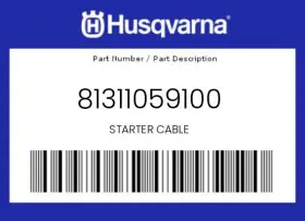 81311059100 Husqvarna Genuine Starter Cable -