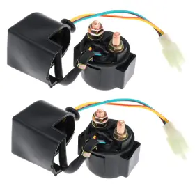 Solenoid-gy6-2 Jomgorg Solenoid Starter Relay For 4 Stroke Gy6 Engine 50cc 70cc 90cc 100cc Black