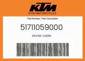51711059000 Ktm Genuine Starter Cable -