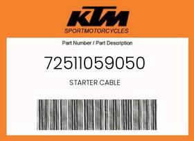 Ktm 72511059050 Genuine Starter Cable -