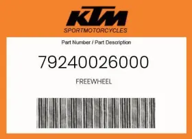 79240026000 Ktm Genuine Freewheel -