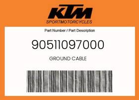 Ktm 90511097000 Genuine Ground Cable -