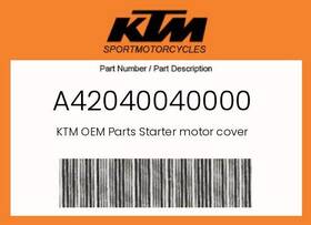 Ktm A42040040000 Genuine Starter Motor Cover -