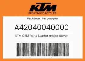 A42040040000 Ktm Genuine Starter Motor Cover -
