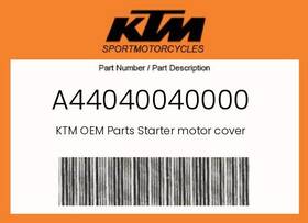 Ktm A44040040000 Genuine Starter Motor Cover -