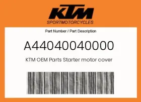 A44040040000 Ktm Genuine Starter Motor Cover -