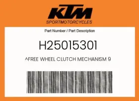 H25015301 Ktm Genuine Free Wheel Clutch Mechanism 9 -