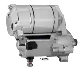31390-91d Mid Usa 17024 Protorque Chrome Starter Motor For 81-22 Harley Sportster Xl