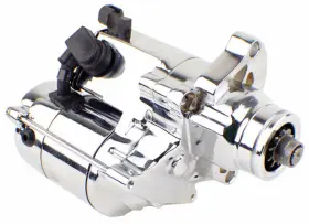 31621-06 Mid Usa 17039 Chrome 1.4kw Starter Motor 07-17 Harley Dyna Softail Flt Twin Cam