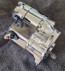 Mid Usa 17092 Chrome High Torque Starter Harley