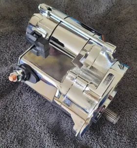 17092 Mid Usa Chrome High Torque Starter Harley