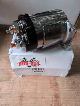 Mid-usa 17760 Harley Starter Solenoid 4 Speed 1965-1986 Chrome