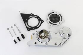 Motorshop 10-0478 Chrome Cam And Sprocket Cover Set For Xl 2004-up Harley Davidson Motorcycle