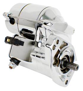 Protorque 17037 New Chrome 1.8kw Starter Motor For1989-1993 Harley Davidson Evolution