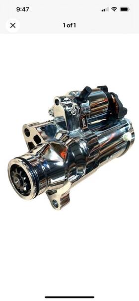 Protorque 17045 New Chrome 1.6kw Starter Motor For 2017/later Harley Davidson Touring