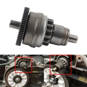 Raimukurijinusa 550747469221 Motorcycle Starter Clutch Gear Bendix Steel For Gy6 50cc 80cc Scooter Moped Atv