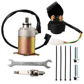 Retepif Qdmd-1 Gy6 Starter Motor Relay Solenoid Compatible With 50cc 150cc 200cc