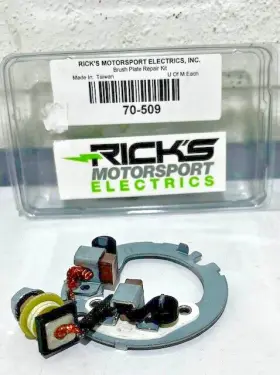 70-509 Ricks Motorsport Electric Starter Brush Plate Repair Kit Artic Cat / Suzuki New