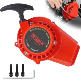 Rt-start-13a Rutu Pull Start Fit 50cc Moto Thicken Aluminum Alloy Recoil Starter For 2 Red