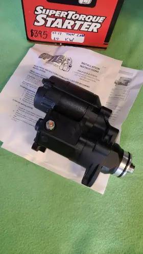 412410 Spyke - 1.4kw Starter Motor Wrinkle Black