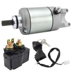 Stabsoli 850047758033 Starter Motor And Solenoid Relay Ignition Switch For Kawasaki Atv Prairie
