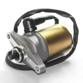 Trkimal-00168-1 Trkimal 10 Teeth Starter Motor With Wire Cable For Gy6 49cc 50cc Scooter 139qmb Moped