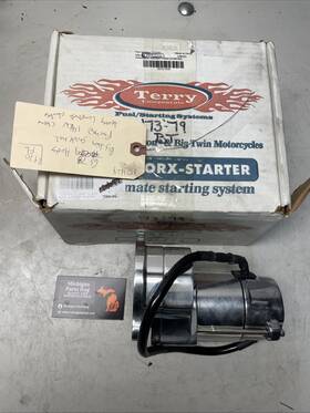 Ultima 70-233 67-79 Harley Terry Components Shovelhead Panhead 1.4kw Billet Chrome Starter